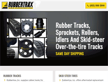 Tablet Screenshot of getrubbertrax.com